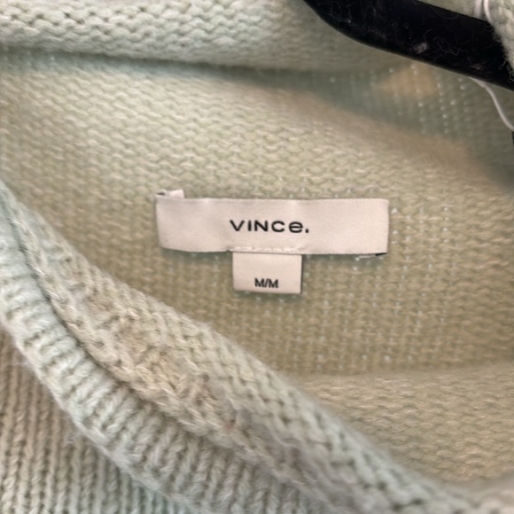 Buyer Backed Out-Relist Vince NWT Marled Funnel Neck Wool Cashmere Blend Sweater - Picture 4 of 7